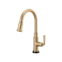 Brizo 64074LF Rook Pull Down Kitchen Faucet With Smart Touch Luxe Gold 1