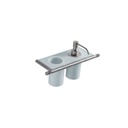 Treemme 8371 Wall Mount Soap Disp And Tumbler Holder Stainless 1