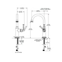 Brizo 61074LF Rook Single Handle Bar Faucet Luxe Steel 2