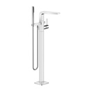 Dornbracht 25863705 Cl.1 Single Lever Free Standing Tub Spout Platinum Matte 1