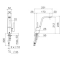Dornbracht 33521705 Cl.1 Single Lever Mixer Platinum Matte 2
