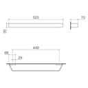 Dornbracht 83045705 Cl.1 Towel Bar Chrome 2