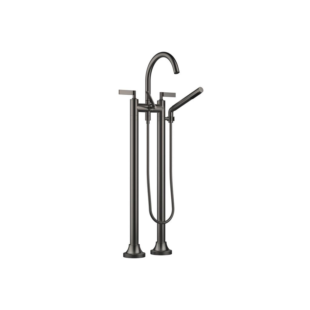 Dornbracht 25943819 Vaia Free Standing Tub Spout Dark Platinum Matte 1