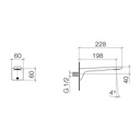 Dornbracht 13800705 Cl.1 Lavatory Spout Chrome 2