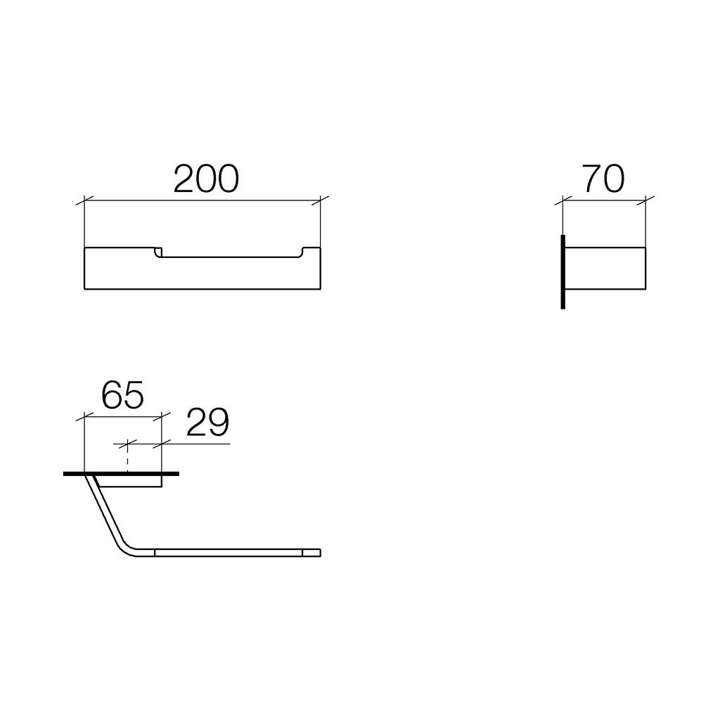 Dornbracht 83500705 Cl.1 Tissue Holder Platinum Matte 2