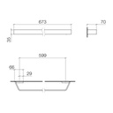 Dornbracht 83060705 Cl.1 Towel Bar Platinum Matte 2