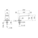 Dornbracht 13612705 Cl.1 Tub Spout Platinum Matte 2