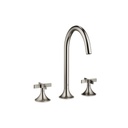 Dornbracht 20713809 Vaia Three Hole Faucet Cross Handle Platinum Matte 1