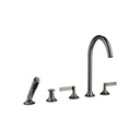 Dornbracht 27522819 Vaia Free Standing Tub Spout Dark Platinum Matte 1