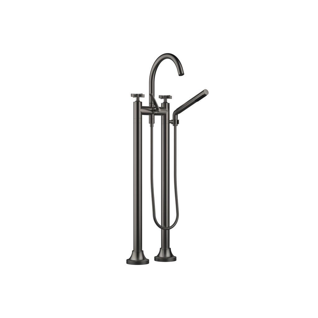 Dornbracht 25943809 Vaia Free Standing Tub Spout Dark Platinum Matte 1
