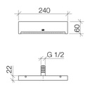 Dornbracht 13425979 Deque Rectangular Waterfall Platinum 2