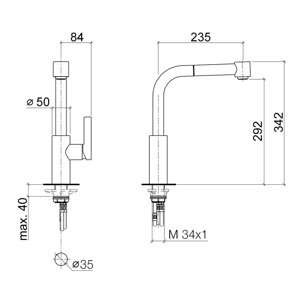 Dornbracht 33870790 Elio Single Lever Mixer Chrome 2