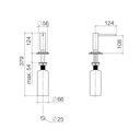 Dornbracht 82439970 Soap Dispenser With Flange Polished Chrome 2