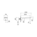 Dornbracht 13801705 Cl.1 Tub Spout Chrome 2