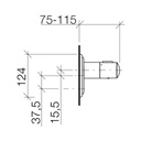 Dornbracht 36416977 Madison Round Thermostat Platinum 2