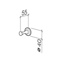 Dornbracht 83251970 Madison Generic Round Hook Chrome 2