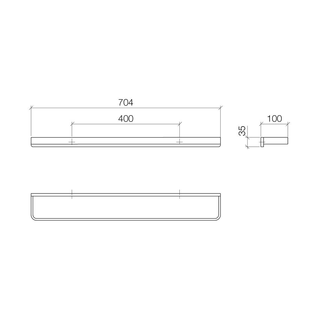 Dornbracht 83070710 Lulu Towel Bar Chrome 2