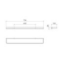 Dornbracht 83070710 Lulu Towel Bar Chrome 2