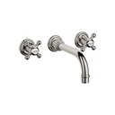 Dornbracht 36712361 Madison Wall Mounted Lavatory Faucet Platinum 1