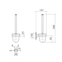 Dornbracht 83900361 Madison Toilet Brush Set Chrome 2