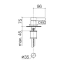 Dornbracht 29210782 Single Lever Lavatory Mixer Platinum Matte 2