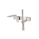Treemme 2805 Wall Mount Tub Filler With Handshower No Rough Stainless 1
