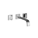 Dornbracht 36717782 Mem Wall Mounted Lavatory Faucet Platinum Matte 1