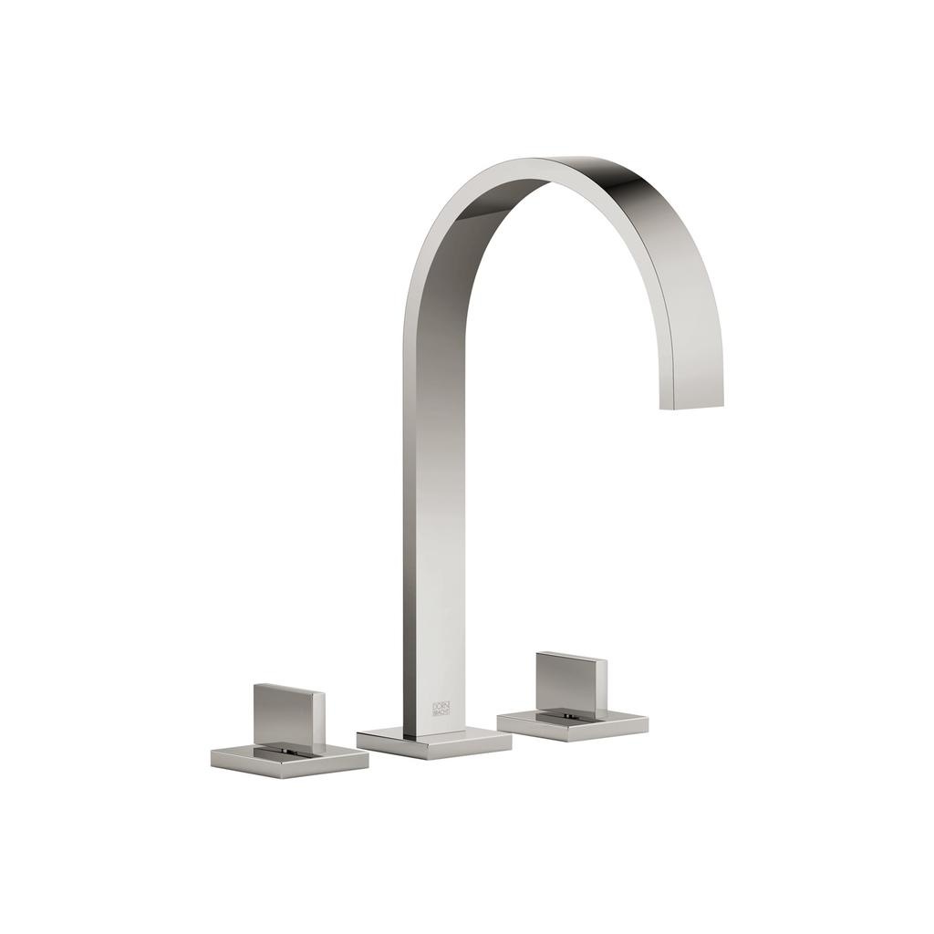Dornbracht 20715782 Mem Three Hole Lavatory Faucet Platinum 1