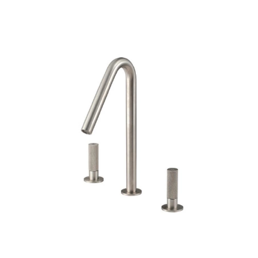 Treemme 6011 Widespread Lavatory Faucet Stainless 1