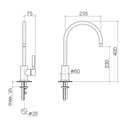Dornbracht 33815888 Tara Classic Single Lever Mixer Chrome 2