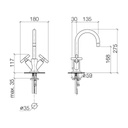 Dornbracht 22512892 Tara Single Hole Faucet Black Matte 2