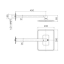 Dornbracht 28765980 Supernova Rain Shower Wall Mounted Platinum Matte 2