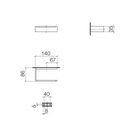 Dornbracht 83500780 Mem Tissue Holder Platinum Matte 2