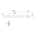 Dornbracht 83060780 Mem Towel Bar Platinum Matte 2