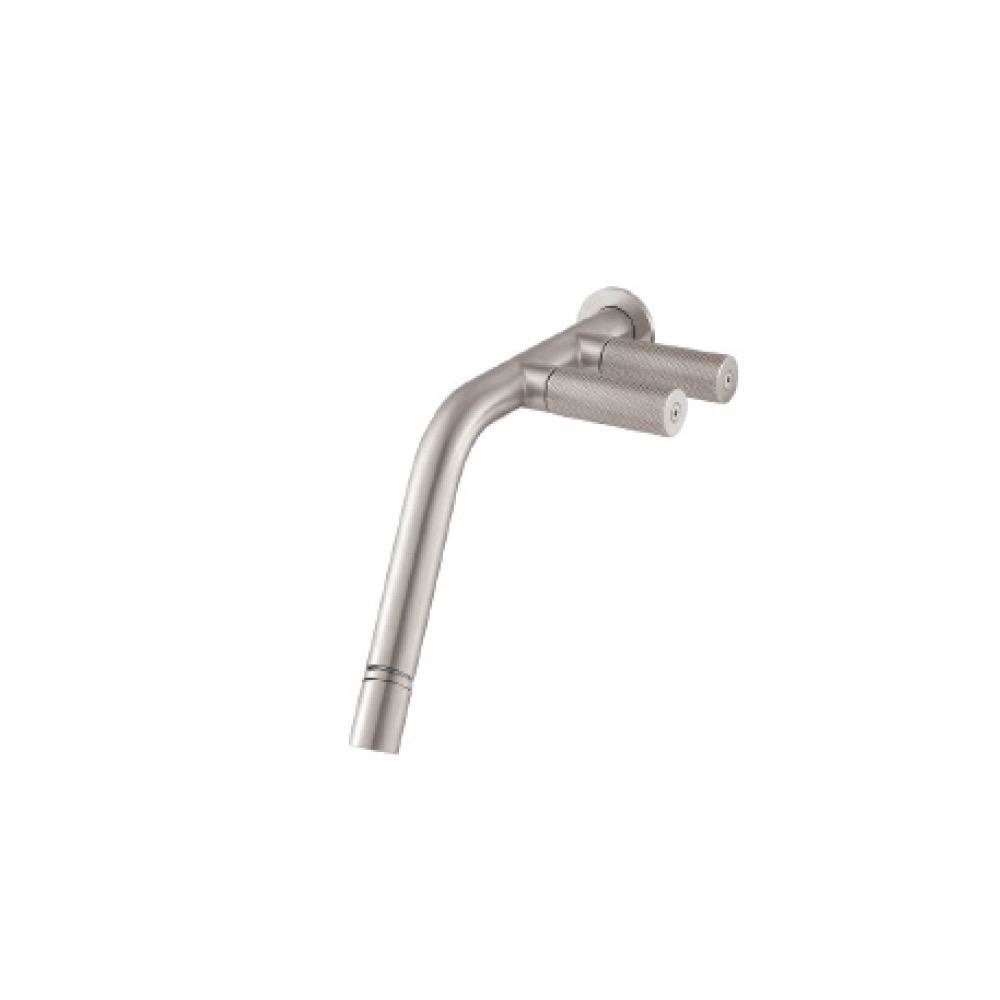 Treemme 3028 Wall Mount Bidet Faucet Two Handles No Rough Stainless 1