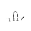 Dornbracht 27512882 Tara Four Hole Tub Set Platinum Matte 1