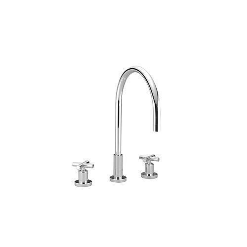 Dornbracht 20815892 Tara Three Hole Lavatory Faucet Platinum Matte 1