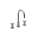Dornbracht 20710892 Tara Three Hole Lavatory Faucet Platinum 1