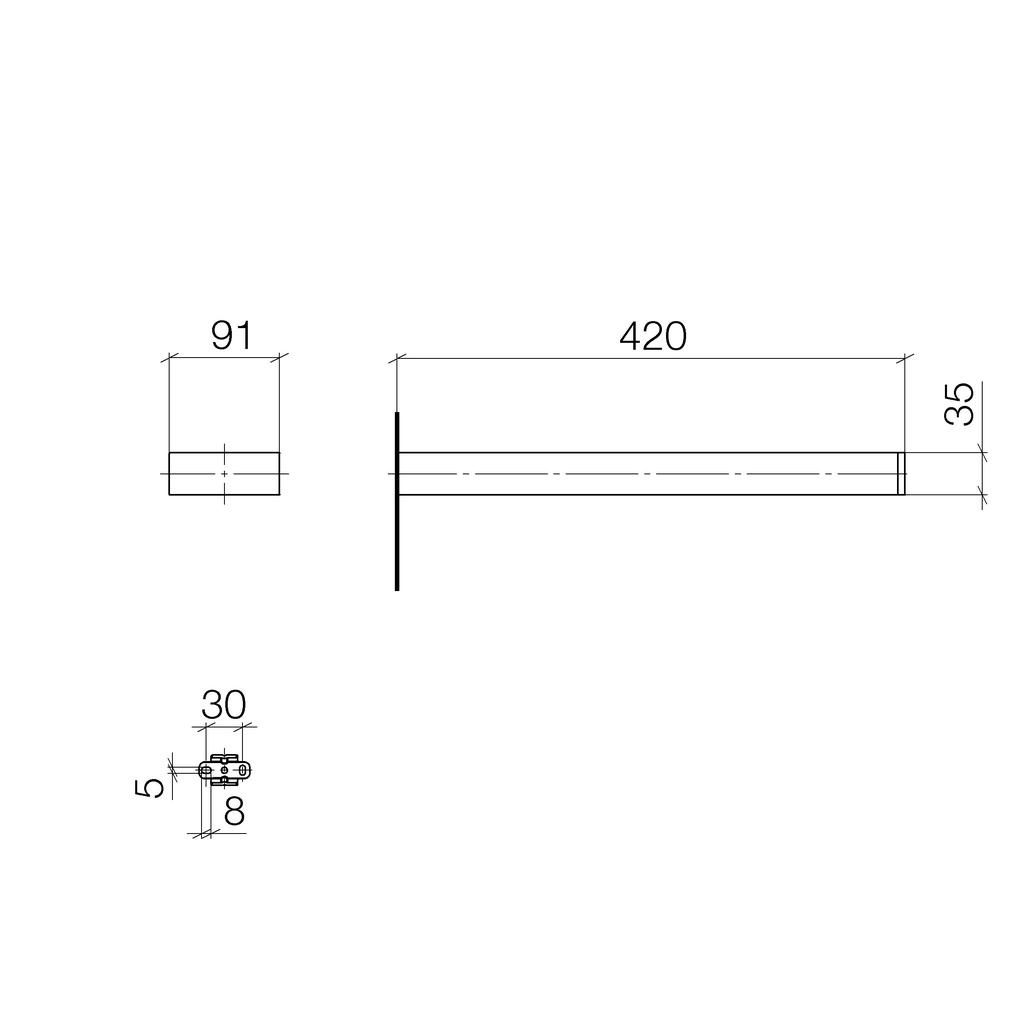 Dornbracht 83210780 Mem Towel Bar Chrome 2
