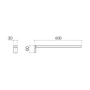 Dornbracht 83211670 Imo Towel Bar Chrome 2