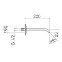 Dornbracht 13801670 Imo Tub Spout Platinum Matte 2