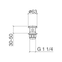 Dornbracht 10105970 CL.1 Generic Grid Drain Platinum Matte 2