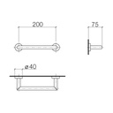 Dornbracht 83020979 Meta.02 Towel Bar Platinum Matte 2