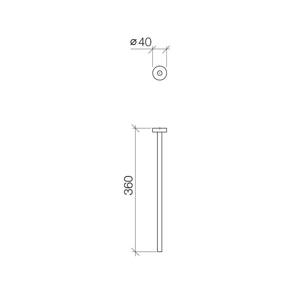 Dornbracht 83215979 Meta.02 Towel Bar Platinum Matte 2