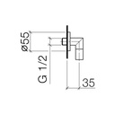 Dornbracht 28450625 Meta.02 Wall Elbow Black Matte 2