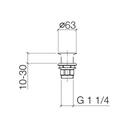 Dornbracht 10110970 CL.1 Generic Grid Drain Black Matte 2