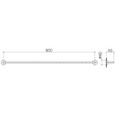 Dornbracht 83080979 Meta.02 Towel Bar Platinum Matte 2