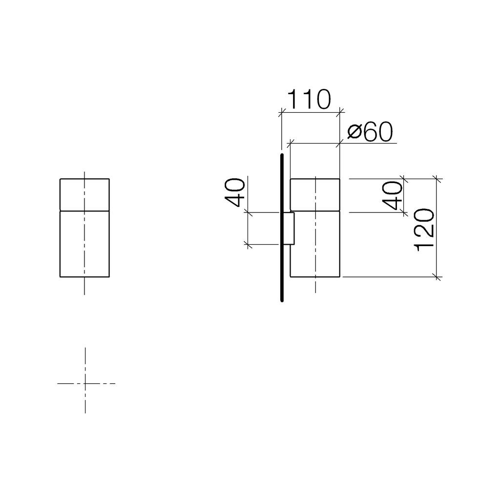 Dornbracht 83400979 Meta.02 Tumbler Platinum Matte 2
