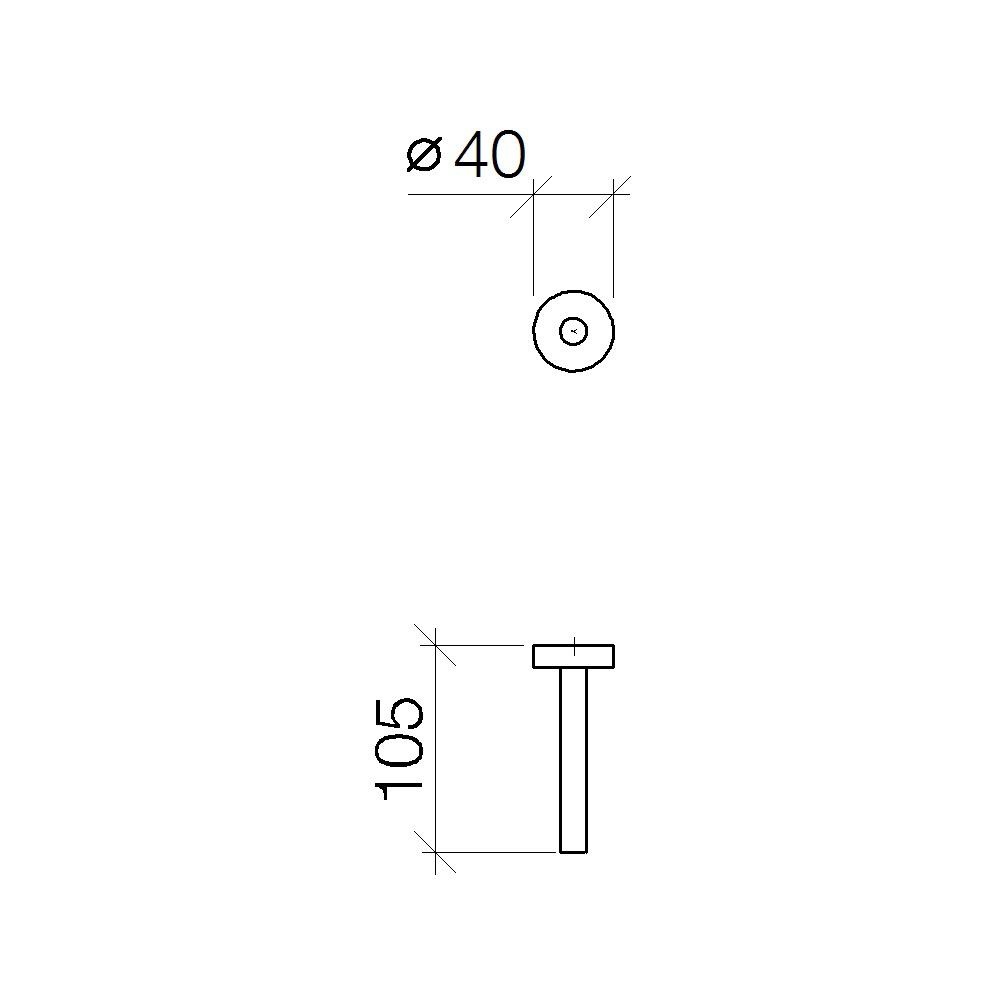 Dornbracht 83590979 Meta.02 Reserve Tissue Holder Platinum Matte 2