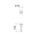 Dornbracht 83590979 Meta.02 Reserve Tissue Holder Platinum Matte 2